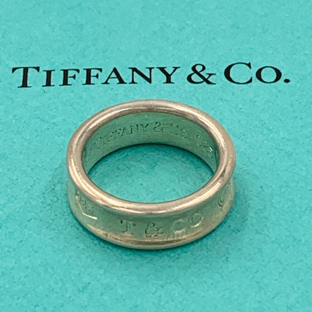 Authentic Tiffany & Co 925 Silver 1837 Medium Ring